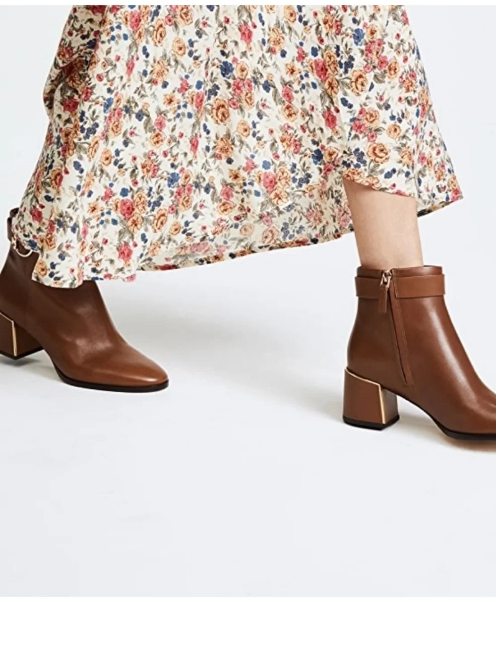 Tory Burch Bootie Sophia 60mm Festive Brown 8